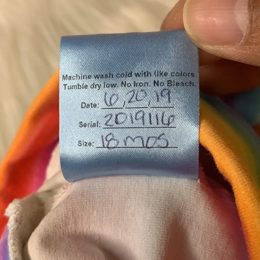 Three Bees AZ Rainbow Bubble Shorts Size 18 Months